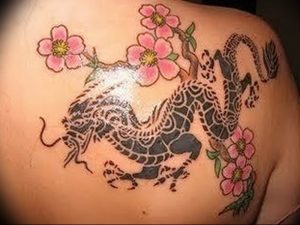 Фото рисунка тату дракон 12.10.2018 №110 - dragon tattoo - tattoo-photo.ru