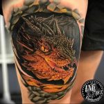 Фото рисунка тату дракон 12.10.2018 №113 - dragon tattoo - tattoo-photo.ru