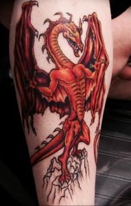 Фото рисунка тату дракон 12.10.2018 №121 - dragon tattoo - tattoo-photo.ru