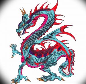 Фото рисунка тату дракон 12.10.2018 №122 - dragon tattoo - tattoo-photo.ru