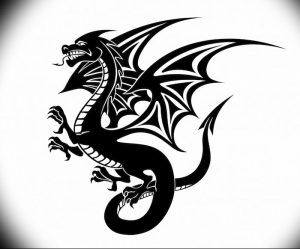 Фото рисунка тату дракон 12.10.2018 №124 - dragon tattoo - tattoo-photo.ru