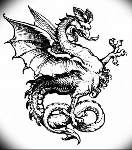 Фото рисунка тату дракон 12.10.2018 №130 - dragon tattoo - tattoo-photo.ru