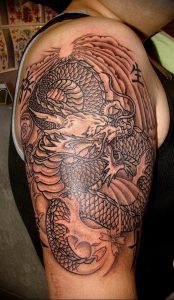Фото рисунка тату дракон 12.10.2018 №133 - dragon tattoo - tattoo-photo.ru