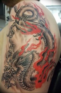 Фото рисунка тату дракон 12.10.2018 №134 - dragon tattoo - tattoo-photo.ru