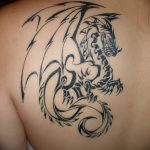 Фото рисунка тату дракон 12.10.2018 №136 - dragon tattoo - tattoo-photo.ru