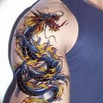 Фото рисунка тату дракон 12.10.2018 №139 - dragon tattoo - tattoo-photo.ru