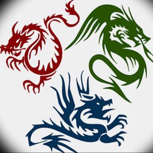 Фото рисунка тату дракон 12.10.2018 №142 - dragon tattoo - tattoo-photo.ru