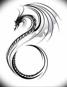 Фото рисунка тату дракон 12.10.2018 №146 - dragon tattoo - tattoo-photo.ru