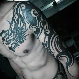 Фото рисунка тату дракон 12.10.2018 №147 - dragon tattoo - tattoo-photo.ru
