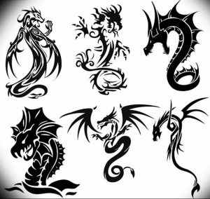 Фото рисунка тату дракон 12.10.2018 №149 - dragon tattoo - tattoo-photo.ru