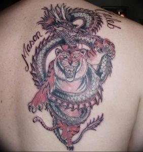 Фото рисунка тату дракон 12.10.2018 №151 - dragon tattoo - tattoo-photo.ru