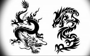 Фото рисунка тату дракон 12.10.2018 №161 - dragon tattoo - tattoo-photo.ru