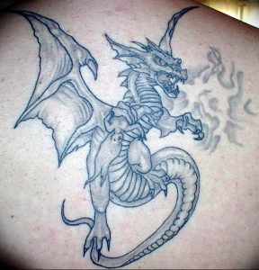 Фото рисунка тату дракон 12.10.2018 №163 - dragon tattoo - tattoo-photo.ru
