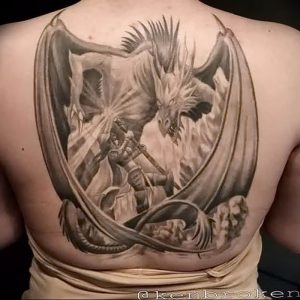 Фото рисунка тату дракон 12.10.2018 №167 - dragon tattoo - tattoo-photo.ru