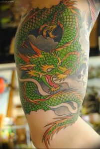 Фото рисунка тату дракон 12.10.2018 №168 - dragon tattoo - tattoo-photo.ru