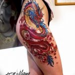 Фото рисунка тату дракон 12.10.2018 №187 - dragon tattoo - tattoo-photo.ru