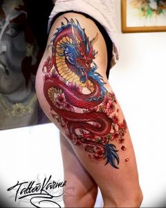 Фото рисунка тату дракон 12.10.2018 №187 - dragon tattoo - tattoo-photo.ru
