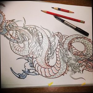 Фото рисунка тату дракон 12.10.2018 №193 - dragon tattoo - tattoo-photo.ru