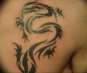 Фото рисунка тату дракон 12.10.2018 №195 - dragon tattoo - tattoo-photo.ru