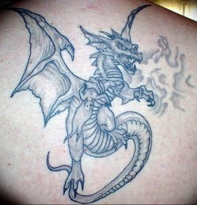 Фото рисунка тату дракон 12.10.2018 №214 - dragon tattoo - tattoo-photo.ru