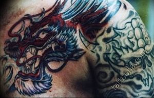 Фото рисунка тату дракон 12.10.2018 №215 - dragon tattoo - tattoo-photo.ru
