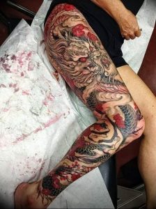 Фото рисунка тату дракон 12.10.2018 №216 - dragon tattoo - tattoo-photo.ru