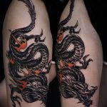 Фото рисунка тату дракон 12.10.2018 №236 - dragon tattoo - tattoo-photo.ru