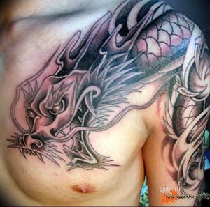 Фото рисунка тату дракон 12.10.2018 №237 - dragon tattoo - tattoo-photo.ru