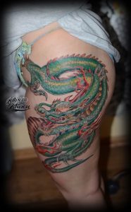 Фото рисунка тату дракон 12.10.2018 №241 - dragon tattoo - tattoo-photo.ru