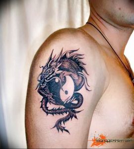Фото рисунка тату дракон 12.10.2018 №244 - dragon tattoo - tattoo-photo.ru