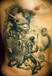 Фото рисунка тату дракон 12.10.2018 №250 - dragon tattoo - tattoo-photo.ru