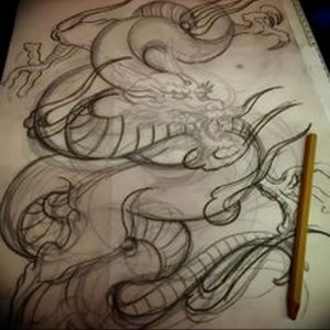 Фото рисунка тату дракон 12.10.2018 №254 - dragon tattoo - tattoo-photo.ru