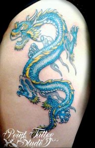 Фото рисунка тату дракон 12.10.2018 №259 - dragon tattoo - tattoo-photo.ru