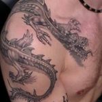 Фото рисунка тату дракон 12.10.2018 №285 - dragon tattoo - tattoo-photo.ru