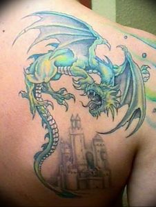 Фото рисунка тату дракон 12.10.2018 №291 - dragon tattoo - tattoo-photo.ru