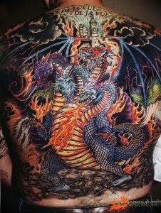 Фото рисунка тату дракон 12.10.2018 №292 - dragon tattoo - tattoo-photo.ru