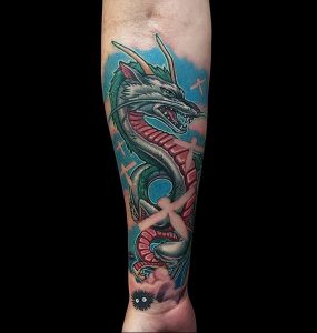 Фото рисунка тату дракон 12.10.2018 №308 - dragon tattoo - tattoo-photo.ru