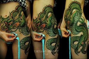 Фото рисунка тату дракон 12.10.2018 №311 - dragon tattoo - tattoo-photo.ru