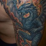 Фото рисунка тату дракон 12.10.2018 №313 - dragon tattoo - tattoo-photo.ru