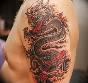 Фото рисунка тату дракон 12.10.2018 №319 - dragon tattoo - tattoo-photo.ru