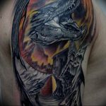 Фото рисунка тату дракон 12.10.2018 №326 - dragon tattoo - tattoo-photo.ru