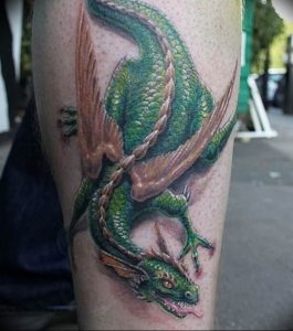 Фото рисунка тату дракон 12.10.2018 №335 - dragon tattoo - tattoo-photo.ru