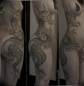 Фото рисунка тату дракон 12.10.2018 №350 - dragon tattoo - tattoo-photo.ru