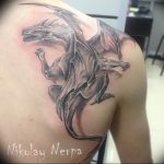 Фото рисунка тату дракон 12.10.2018 №358 - dragon tattoo - tattoo-photo.ru