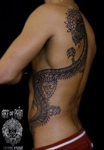 Фото рисунка тату дракон 12.10.2018 №366 - dragon tattoo - tattoo-photo.ru