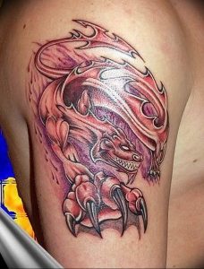 Фото рисунка тату дракон 12.10.2018 №367 - dragon tattoo - tattoo-photo.ru