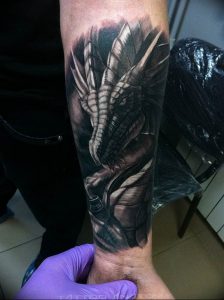 Фото рисунка тату дракон 12.10.2018 №377 - dragon tattoo - tattoo-photo.ru