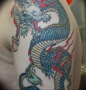 Фото рисунка тату дракон 12.10.2018 №378 - dragon tattoo - tattoo-photo.ru