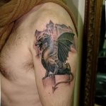 Фото рисунка тату дракон 12.10.2018 №383 - dragon tattoo - tattoo-photo.ru