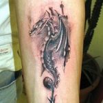 Фото рисунка тату дракон 12.10.2018 №386 - dragon tattoo - tattoo-photo.ru